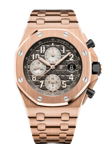 [26470OR.OO.1000OR.02] Royal Oak Offshore 42 Pink Gold / Grey / Bracelet
