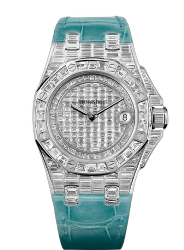 [67543BC.ZZ.D314CR.01] Royal Oak OffShore 67543 Lady Quartz Emerald Hour