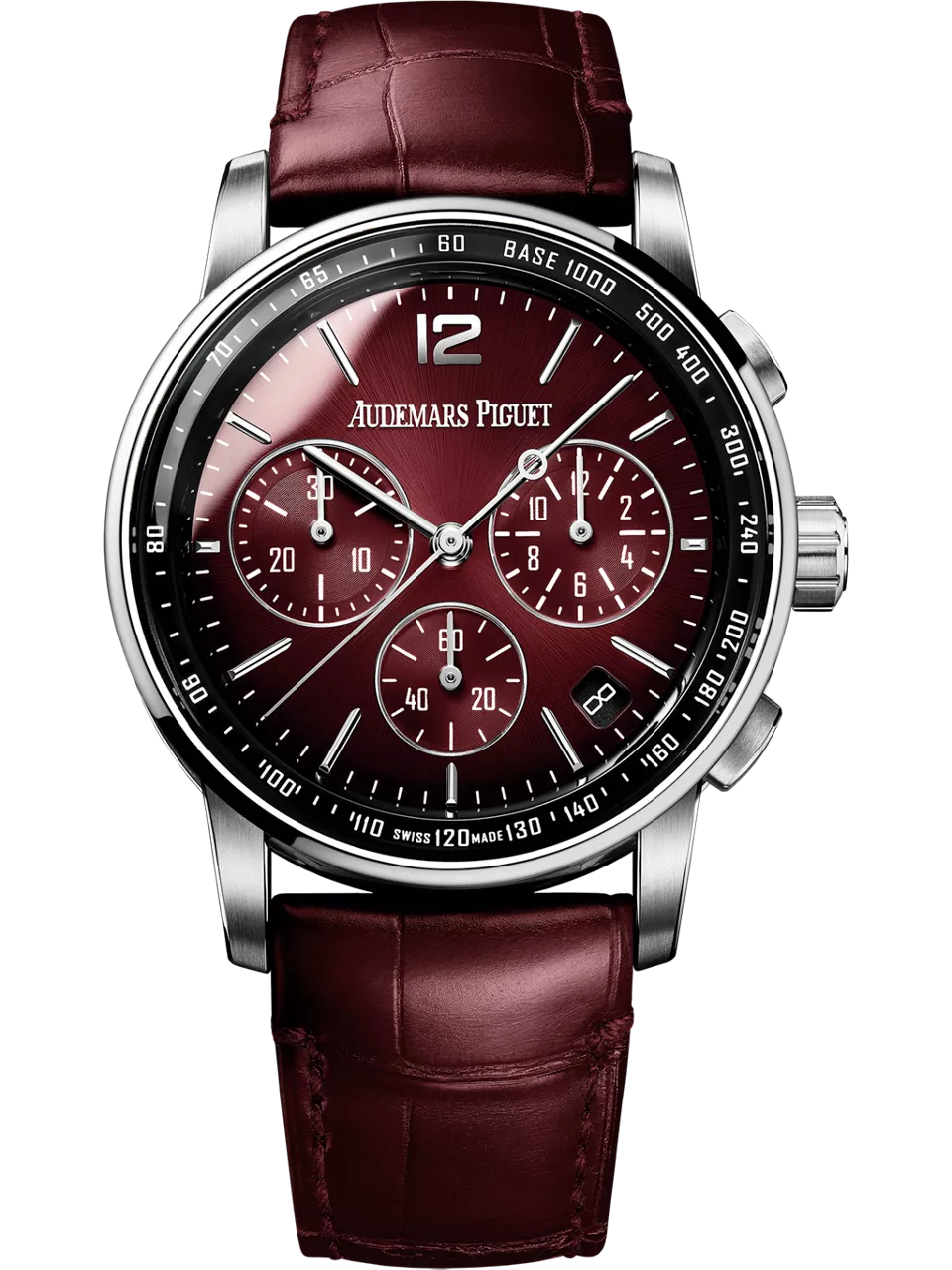 [26393BC.OO.A068CR.01] CODE 11.59 Chronograph Selfwinding White Gold / Burgundy