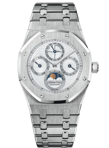 [25820SP.OO.0944SP.03] Royal Oak Perpetual Calendar Stainless Steel / Platinum / Silver