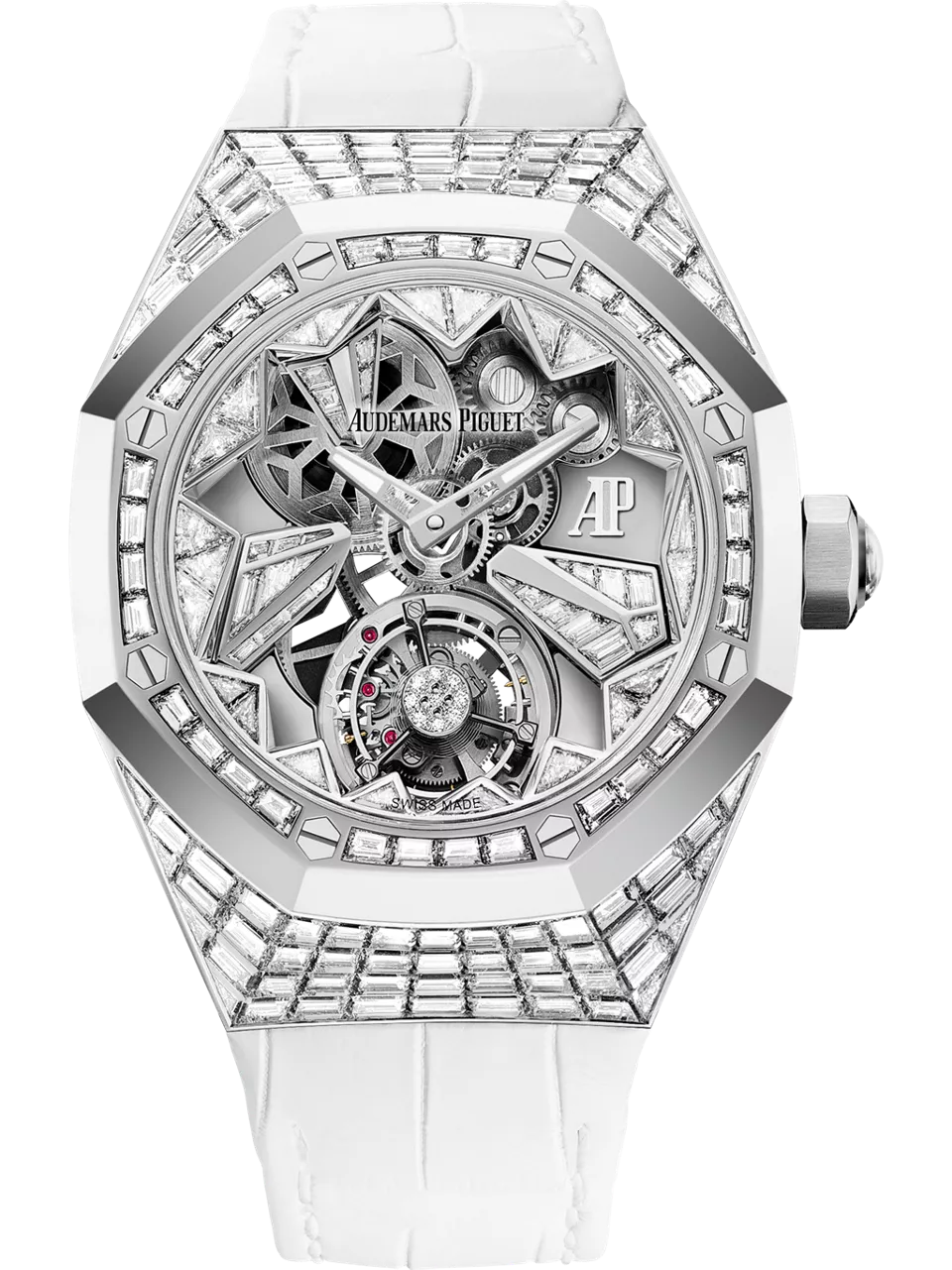 [26228BC.ZZ.D011CR.01] Audemars Piguet Royal Oak Concept Flying Tourbillon White Gold / Baguette Diamond