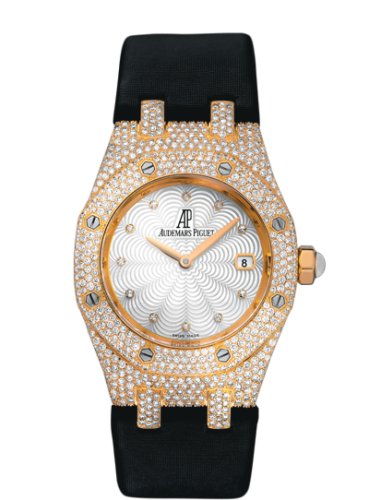 [67605OR.ZZ.D009SU.01] Royal Oak 67605 Pink Gold / Diamond / MOP / Strap