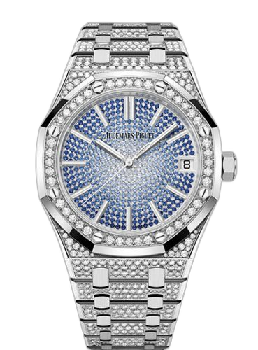 [15512BC.ZZ.1322BC.01] Royal Oak Selfwinding 41 White Gold - Diamond / Blue Sapphire / 50th Anniversary