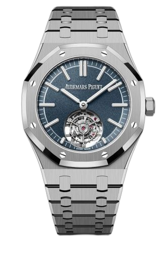 [26730TI.OO.1320TI.01] Royal Oak Self-Winding Flying Tourbillon Titanium / Blue / 50th Anniversary