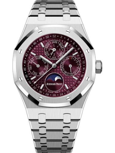 [26574BC.OO.1220BC.01] Royal Oak Perpetual Calendar 41 White Gold / Purple