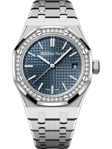 [15551ST.ZZ.1356ST.02] Royal Oak Selfwinding 37 Stainless Steel - Diamond / Blue / 50th Anniversary