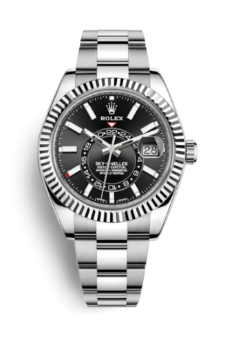 [326934-0005 (aka: m326934-0005)] Sky-Dweller Stainless Steel / White Gold / Black