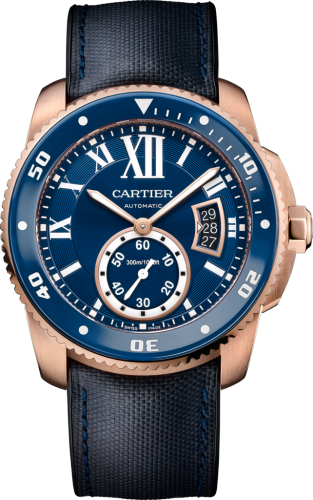 [WGCA0009] Calibre de Cartier Diver Pink Gold / Blue