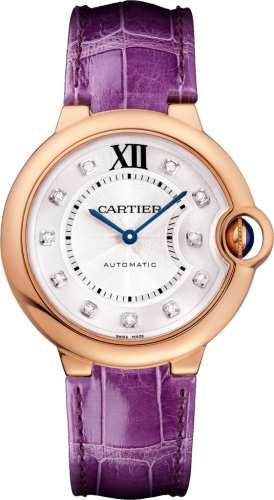 [WJBB0010] Ballon Blue de Cartier 36 Automatic Pink Gold / Diamond / Purple