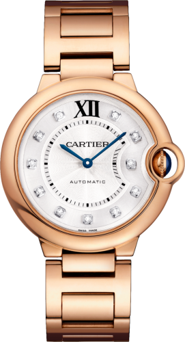 [WE902026] Ballon Blue de Cartier 36 Automatic Pink Gold / Diamond / Bracelet
