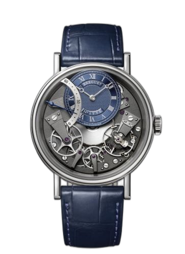 [7097BB/GY/9WU] Tradition 7097 Automatique Seconde Retrograde White Gold / Blue
